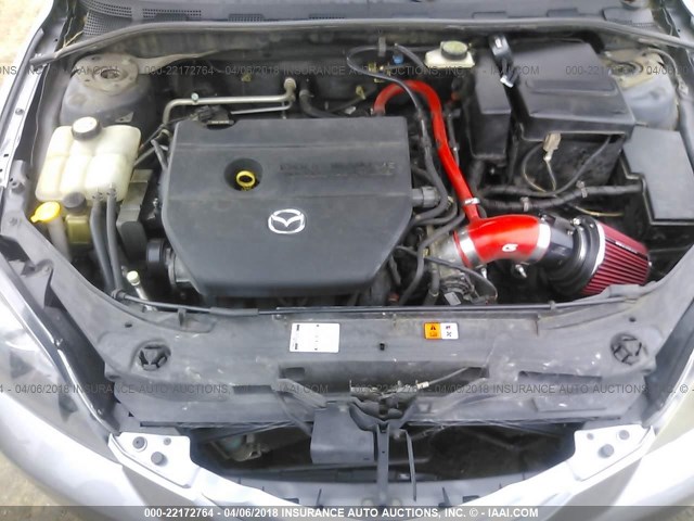 JM1BK143061417327 - 2006 MAZDA 3 HATCHBACK GRAY photo 10