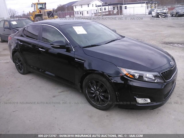 5XXGN4A78FG445550 - 2015 KIA OPTIMA EX BLACK photo 1