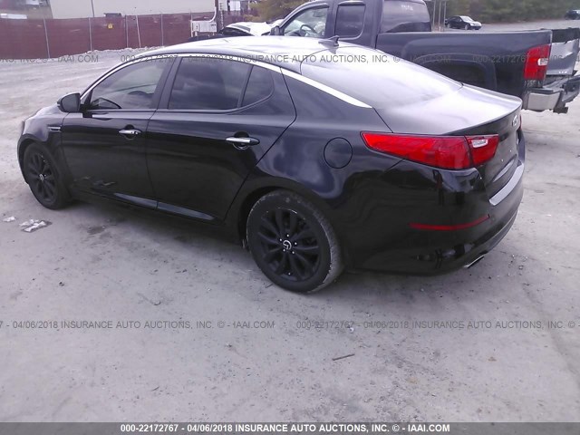 5XXGN4A78FG445550 - 2015 KIA OPTIMA EX BLACK photo 3