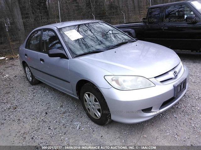 2HGES16365H558723 - 2005 HONDA CIVIC DX VP 银色 照片 1