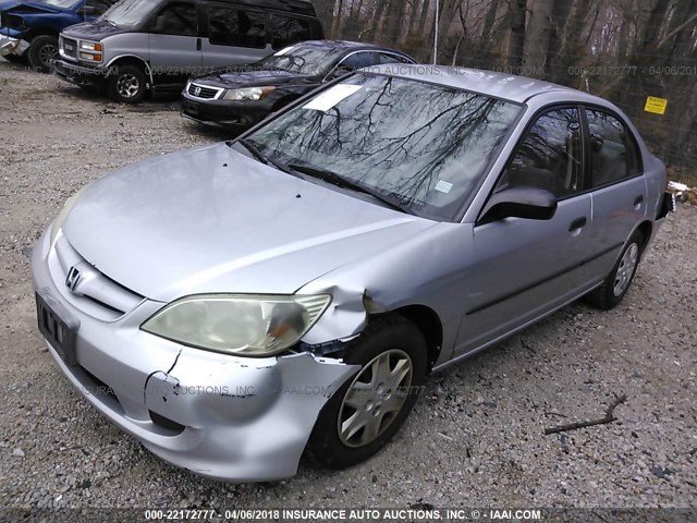 2HGES16365H558723 - 2005 HONDA CIVIC DX VP 银色 照片 2