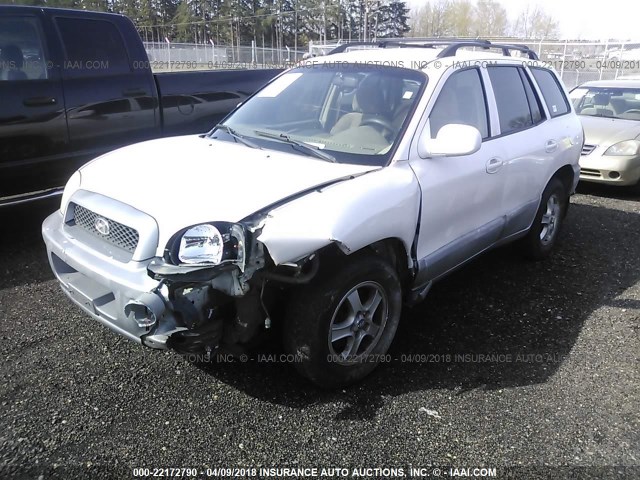 KM8SC73E84U587560 - 2004 HYUNDAI SANTA FE GLS/LX WHITE photo 2