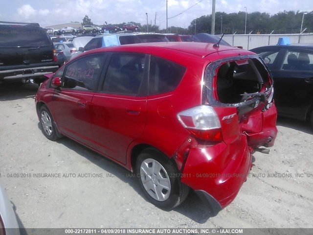JHMGE8H30DC065771 - 2013 HONDA FIT RED photo 3