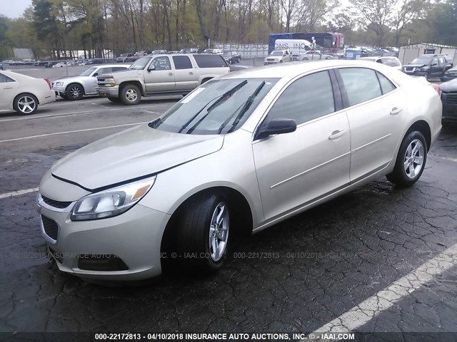 1G11B5SL8FF352891 - 2015 CHEVROLET MALIBU LS TAN photo 2
