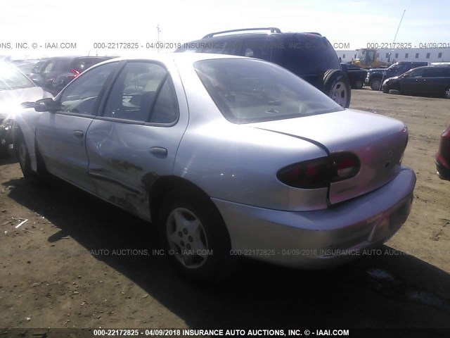 1G1JC524927316864 - 2002 CHEVROLET CAVALIER CNG SILVER photo 3