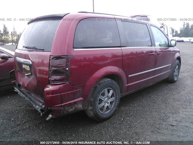 2A4RR5D14AR491624 - 2010 CHRYSLER TOWN & COUNTRY TOURING MAROON photo 4