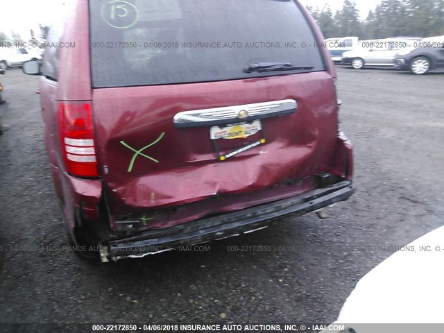 2A4RR5D14AR491624 - 2010 CHRYSLER TOWN & COUNTRY TOURING MAROON photo 6