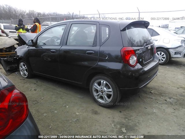 KL1TD66E69B658115 - 2009 CHEVROLET AVEO LS/LT 黑色 照片 3