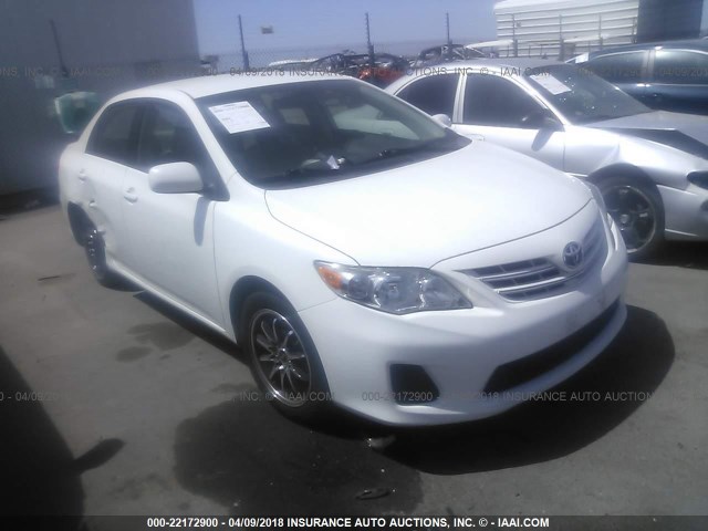 5YFBU4EE2DP205470 - 2013 TOYOTA COROLLA S/LE WHITE photo 1