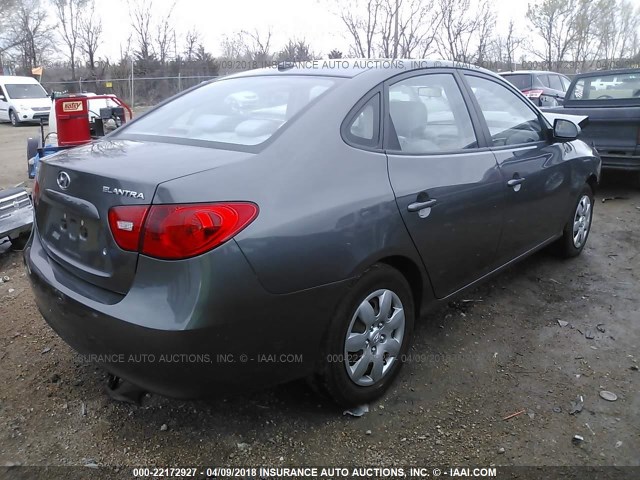 KMHDU46D09U636183 - 2009 HYUNDAI ELANTRA GLS/SE GRAY photo 4