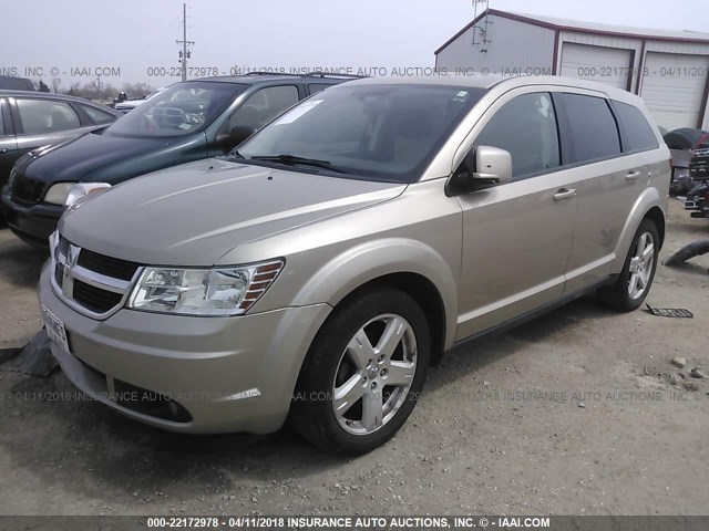 3D4GH57V89T566576 - 2009 DODGE JOURNEY SXT GOLD photo 2