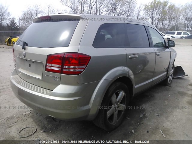 3D4GH57V89T566576 - 2009 DODGE JOURNEY SXT GOLD photo 4