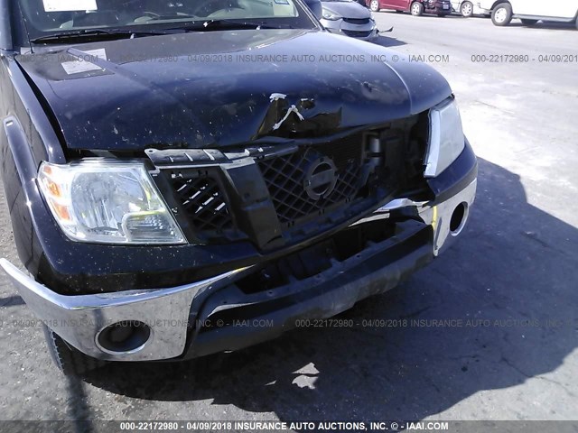 1N6AD0ER3BC452443 - 2011 NISSAN FRONTIER S/SV/SL/PRO-4X BLACK photo 6