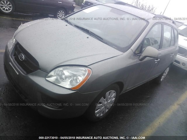 KNAFG529697262461 - 2009 KIA RONDO LX/EX GRAY photo 2