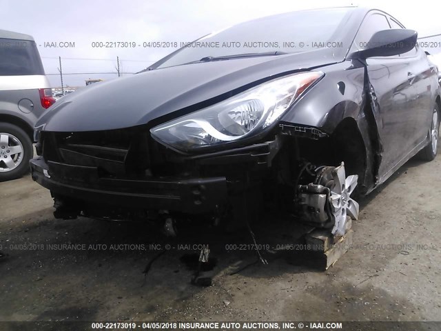 5NPDH4AE5DH411172 - 2013 HYUNDAI ELANTRA GLS/LIMITED BLACK photo 6