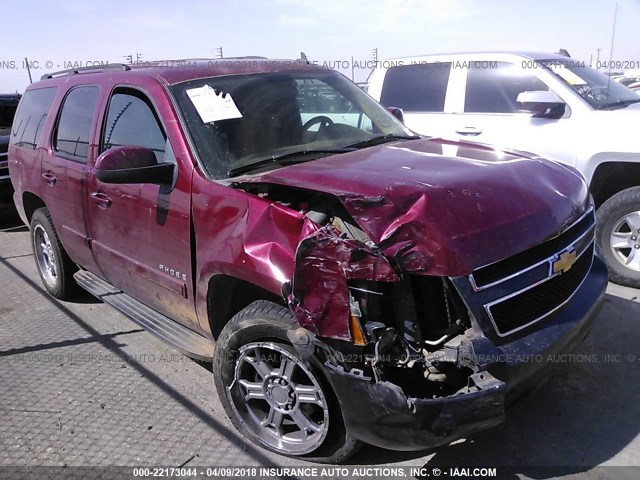 1GNFC13007R122325 - 2007 CHEVROLET TAHOE C1500 MAROON photo 1