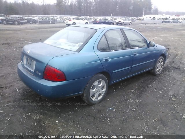 3N1CB51D54L863748 - 2004 NISSAN SENTRA 1.8/1.8S BLUE photo 4