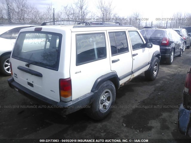 1J4FJ68S4WL252173 - 1998 JEEP CHEROKEE SPORT/CLASSIC თეთრი ფოტო 4