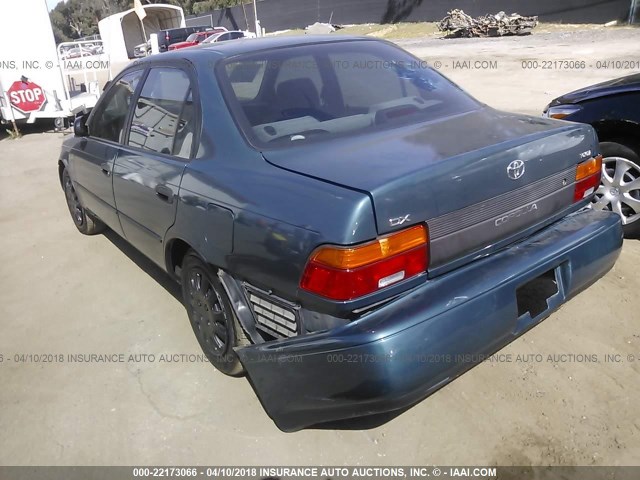1NXAE09B8SZ352728 - 1995 TOYOTA COROLLA LE/DX მწვანე ფოტო 3