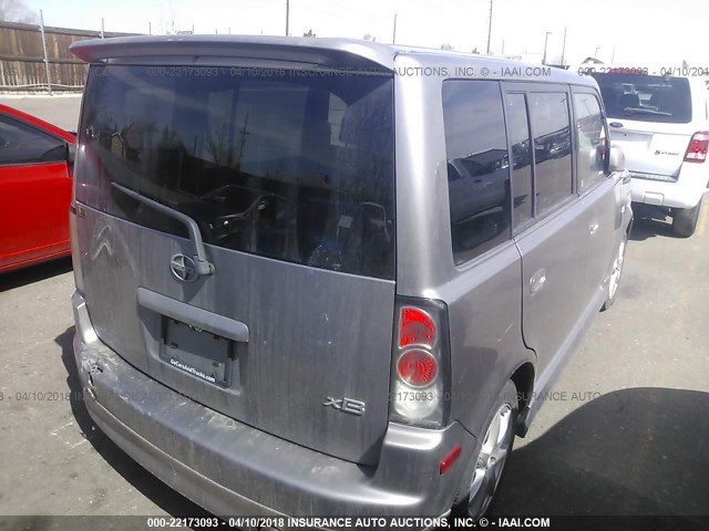 JTLKT324150205937 - 2005 TOYOTA SCION XB ნაცრისფერი ფოტო 4