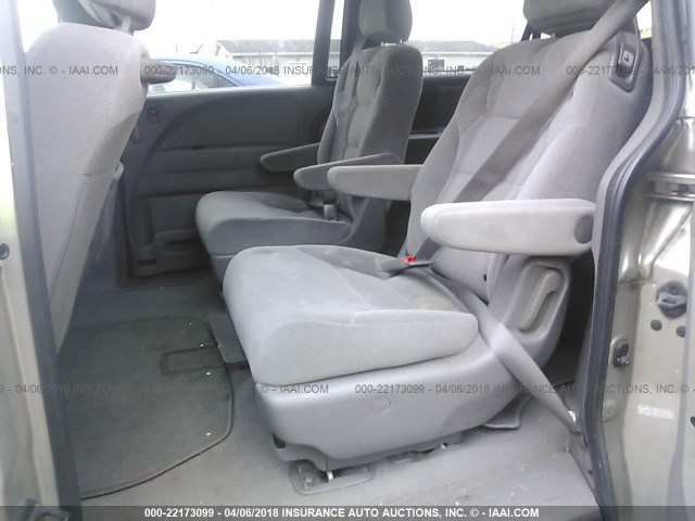 5FNRL38278B098155 - 2008 HONDA ODYSSEY LX SILVER photo 8