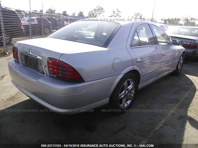 1LNHM87A91Y670830 - 2001 LINCOLN LS SILVER photo 4