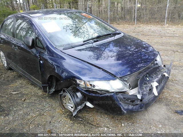 2HGFA1F37AH520628 - 2010 HONDA CIVIC VP BLUE photo 6