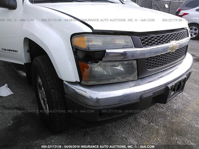 1GCDT136958192249 - 2005 CHEVROLET COLORADO WHITE photo 6