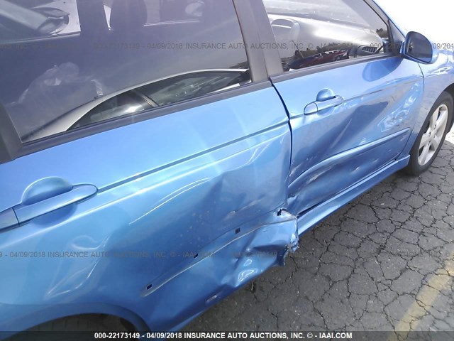 KNAFE161685013459 - 2008 KIA SPECTRA5 5 SX BLUE photo 6