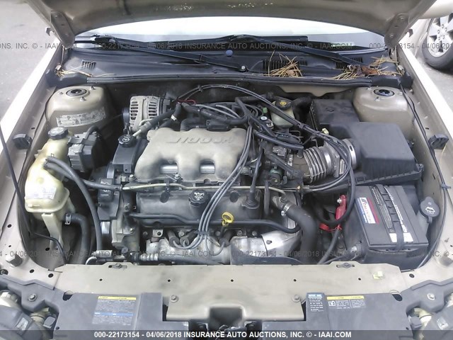 1G1NE52J63M696363 - 2003 CHEVROLET MALIBU LS ოქროსფერი ფოტო 10