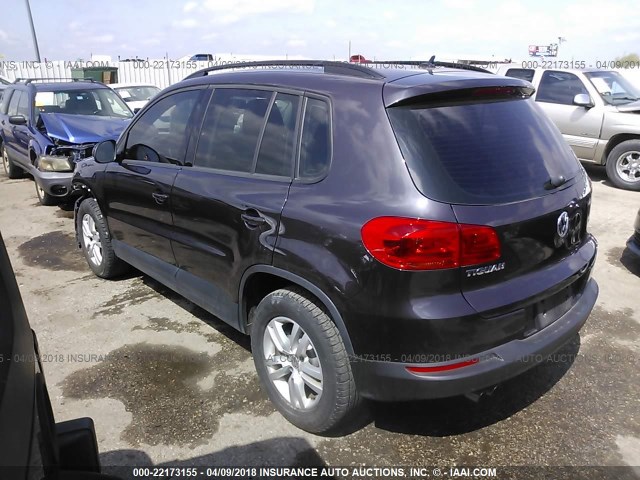 WVGAV7AX7GW501755 - 2016 VOLKSWAGEN TIGUAN S/SE/SEL/R-LINE GRAY photo 3