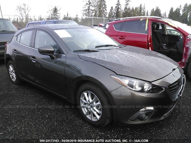 JM1BM1M79G1287224 - 2016 MAZDA 3 TOURING GRAY photo 1