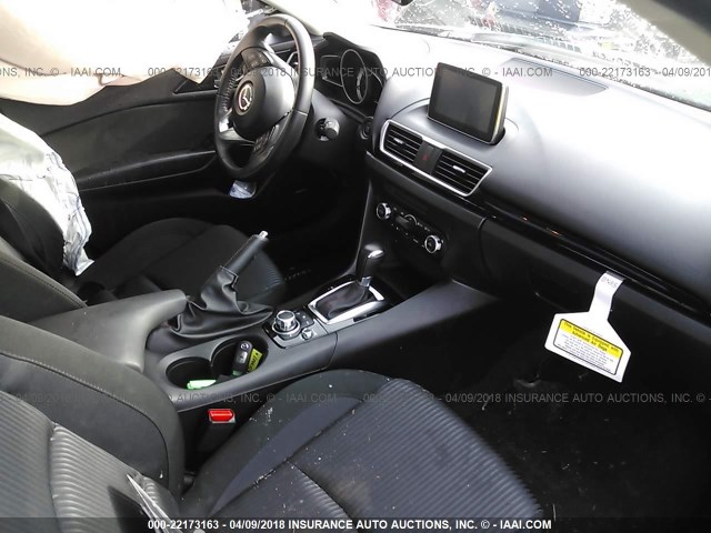 JM1BM1M79G1287224 - 2016 MAZDA 3 TOURING GRAY photo 5