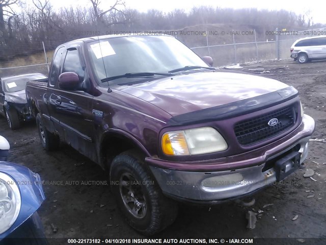 2FTFX28L7VCB00791 - 1997 FORD F250 MAROON photo 1