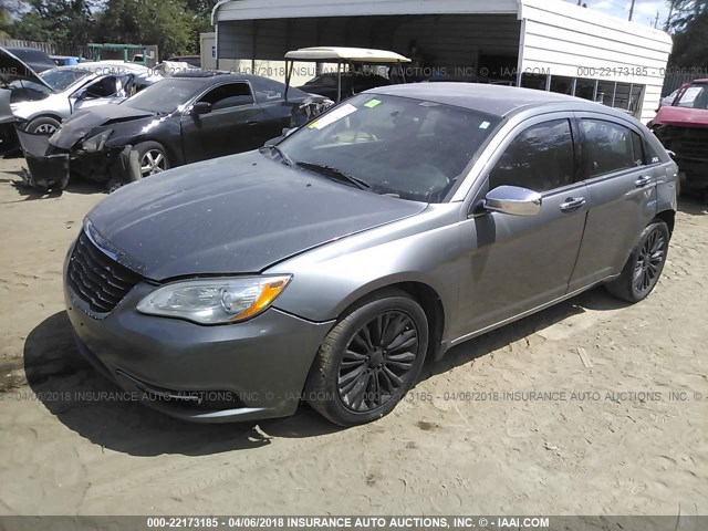 1C3CCBCB3CN109030 - 2012 CHRYSLER 200 LIMITED GRAY photo 2