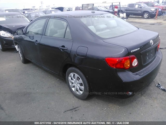 JTDBL40E59J017015 - 2009 TOYOTA COROLLA LE/XLE BLACK photo 3