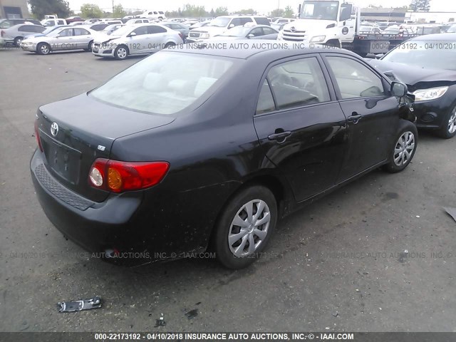JTDBL40E59J017015 - 2009 TOYOTA COROLLA LE/XLE BLACK photo 4