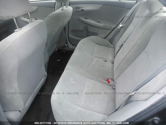 JTDBL40E59J017015 - 2009 TOYOTA COROLLA LE/XLE BLACK photo 8