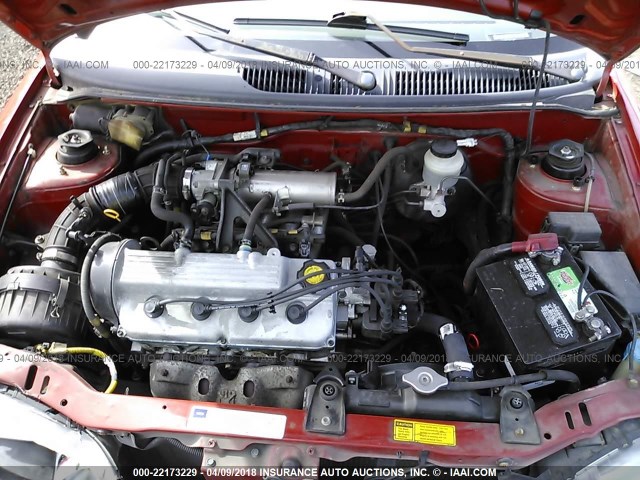 2C1MR2228W6721777 - 1998 CHEVROLET METRO LSI RED photo 10