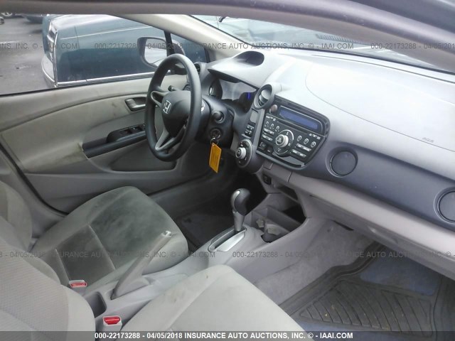 JHMZE2H51AS007564 - 2010 HONDA INSIGHT LX ნაცრისფერი ფოტო 5