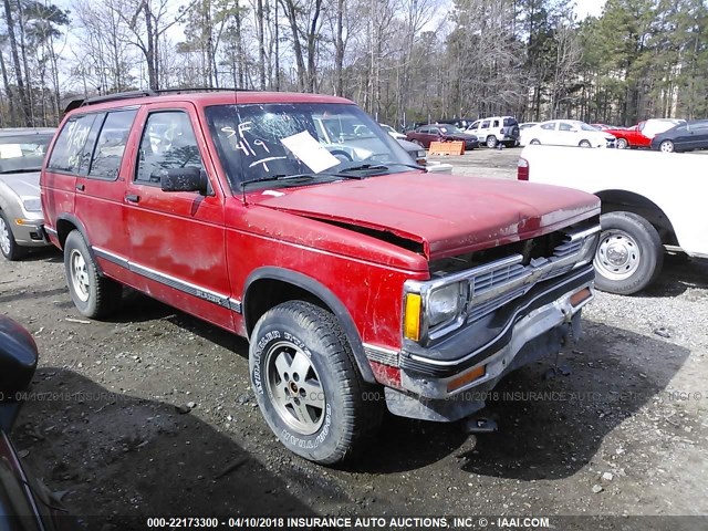 1GNDT13W8N2189143 - 1992 CHEVROLET BLAZER S10 RED photo 1