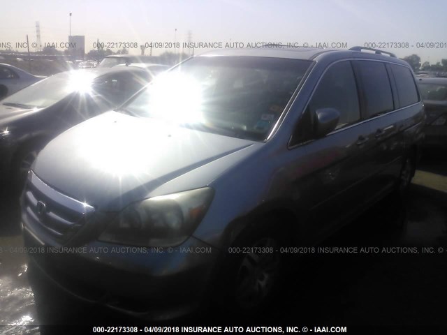 5FNRL38677B030908 - 2007 HONDA ODYSSEY EXL ნაცრისფერი ფოტო 2