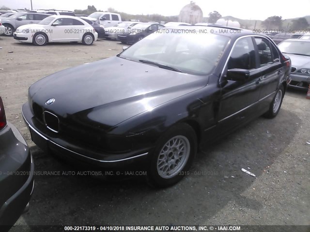 WBADD6328WGT97606 - 1998 BMW 528 I AUTOMATIC BLACK photo 2