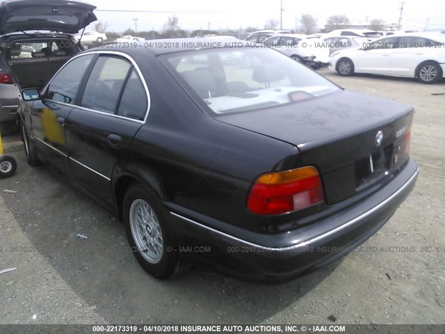 WBADD6328WGT97606 - 1998 BMW 528 I AUTOMATIC BLACK photo 3