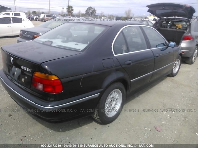 WBADD6328WGT97606 - 1998 BMW 528 I AUTOMATIC BLACK photo 4