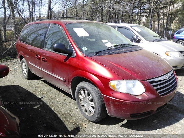 2C4GP54L05R400908 - 2005 CHRYSLER TOWN & COUNTRY TOURING RED photo 1