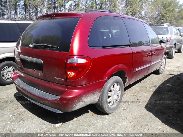 2C4GP54L05R400908 - 2005 CHRYSLER TOWN & COUNTRY TOURING RED photo 4