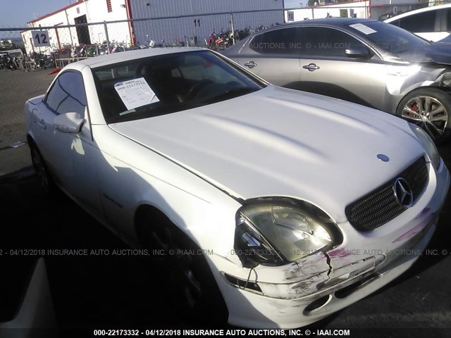 WDBKK49F03F273344 - 2003 MERCEDES-BENZ SLK 230 KOMPRESSOR WHITE photo 1