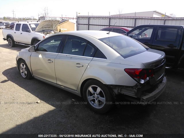 1G1PK5SB3D7307219 - 2013 CHEVROLET CRUZE LT GOLD photo 3