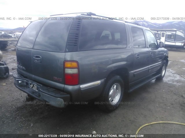 3GKFK16T2YG133785 - 2000 GMC YUKON XL K1500 GRAY photo 4